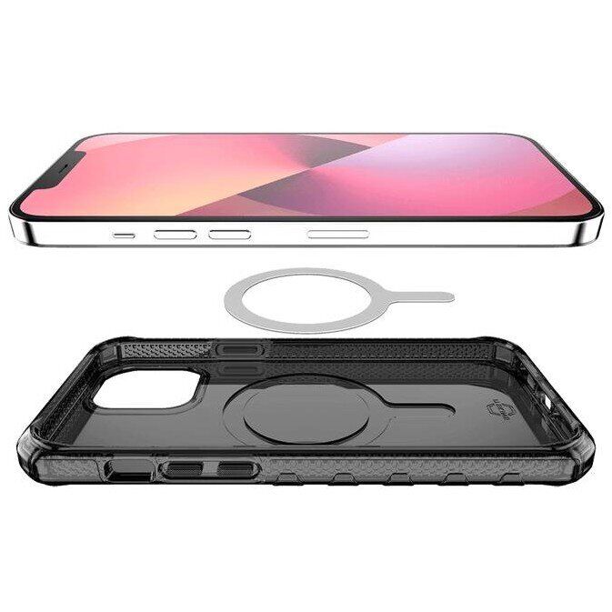 Защитный чехол ItSkins Supreme R Clear with MagSafe для Apple iPhone 13 (AP2R-MGCLR-GRPR) - Graphite: фото 3 из 6