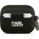 Защитный чехол Karl Lagerfeld Silicone Karl Head 3D для AirPods Pro 3 (KLAP3RUNIKK) - Black (390171B). Фото 3 из 4