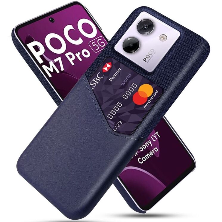 Защитный чехол KSQ Business Pocket для Xiaomi Poco M7 Pro - Blue: фото 1 из 4