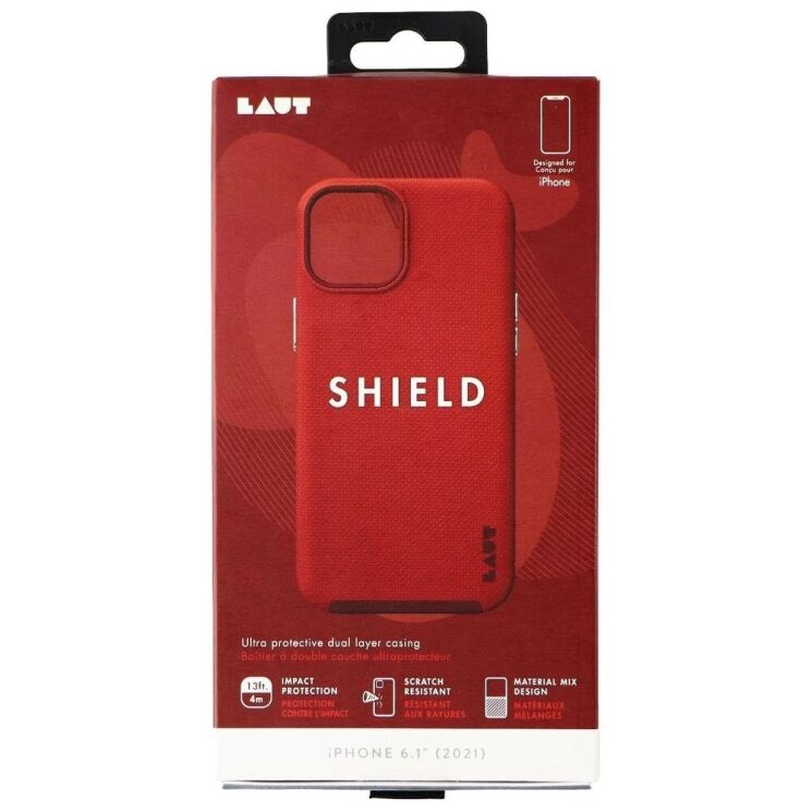 Защитный чехол Laut SHIELD для Apple iPhone 13 - Crimson: фото 8 из 8
