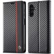 Защитный чехол LC.IMEEKE Carbon Fiber для Samsung Galaxy S24 FE (S721) - Vertical Stripe (375118A)