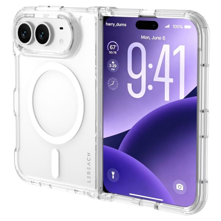 Защитный чехол LEREACH TOC Crystal Magnetic (FF) для iPhone Duo - Transparent (435023T) Защитный чехол LEREACH TOC Crystal Magnetic (FF) для iPhone Duo - Transparent: фото 4 из 20