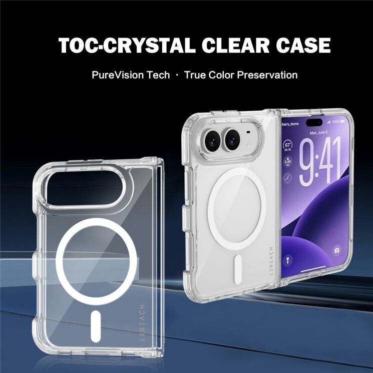 Защитный чехол LEREACH TOC Crystal Magnetic (FF) для iPhone Duo - Transparent (435023T) Защитный чехол LEREACH TOC Crystal Magnetic (FF) для iPhone Duo - Transparent: фото 9 из 20