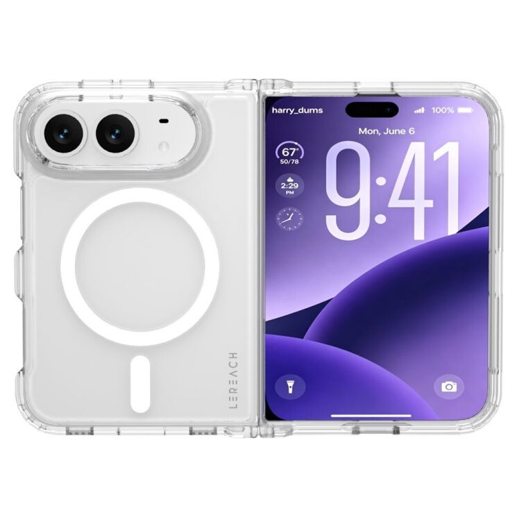 Защитный чехол LEREACH TOC Crystal Magnetic (FF) для iPhone Duo - Transparent (435023T) Защитный чехол LEREACH TOC Crystal Magnetic (FF) для iPhone Duo - Transparent: фото 2 из 20