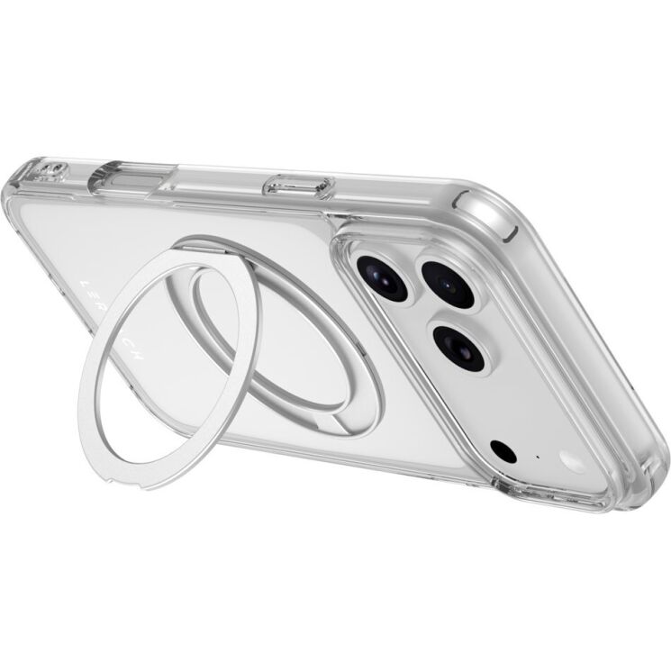 Защитный чехол LEREACH TOC Crystal MagStand (FP) для iPhone 18 Pro / 17 Pro - Transparent: фото 6 из 16