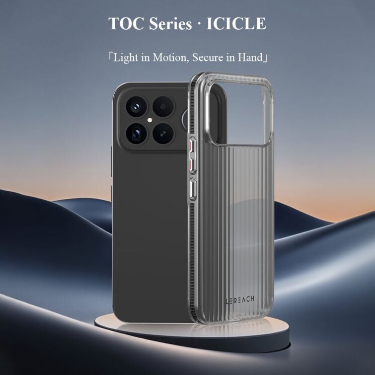 Защитный чехол LEREACH TOC Series для Xiaomi Poco F8 Ultra - Black: фото 6 из 10