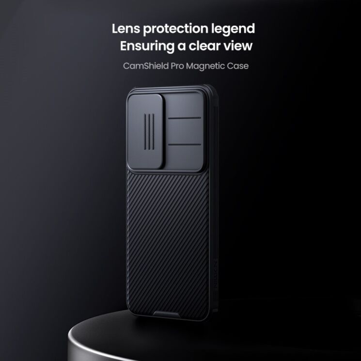 Захисний чохол NILLKIN CamShield Pro with Magnetic Attachment для Samsung Galaxy S25 Plus (S936) - Black: фото 7 з 18