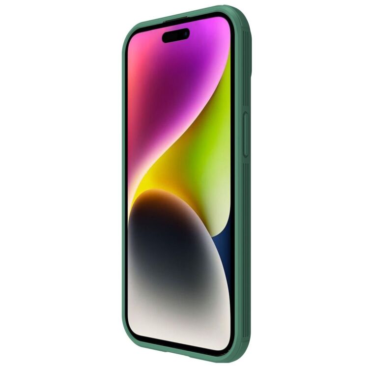 Защитный чехол NILLKIN CamShield Pro Magnetic для Apple iPhone 15 Plus - Green: фото 4 из 21