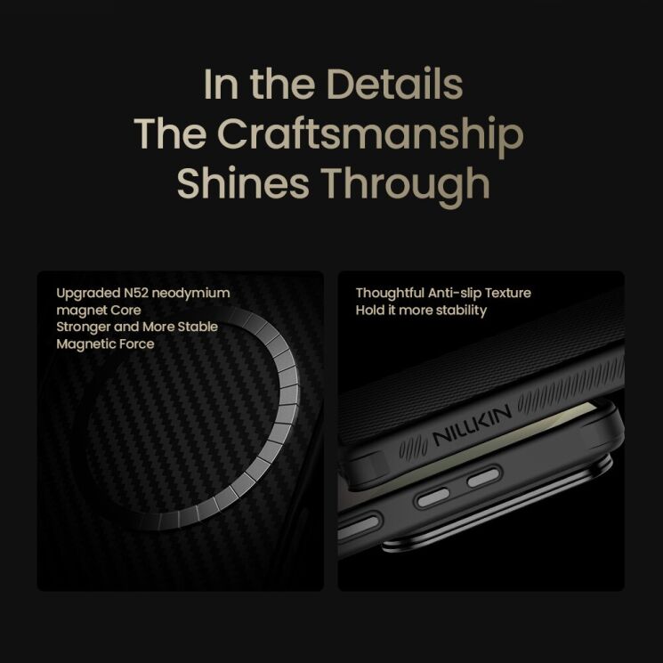 Захисний чохол NILLKIN CarboProp Magnetic (FP) для Samsung Galaxy S25 Ultra (S938) - Black: фото 15 з 16