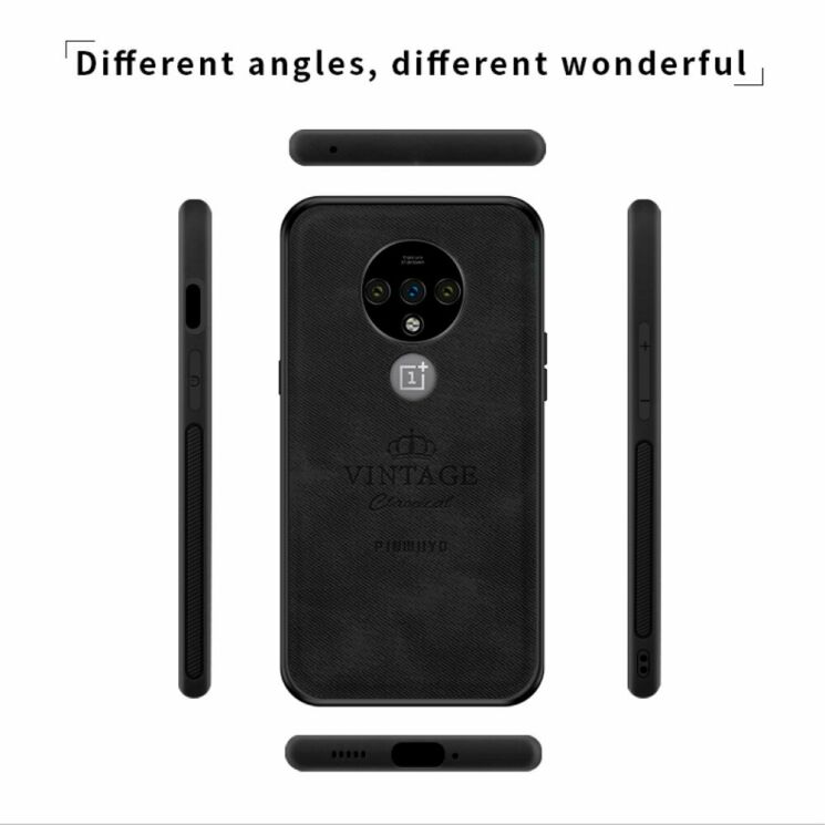 Защитный чехол PINWUYO Vintage Series для OnePlus 7T - Blue: фото 14 из 15