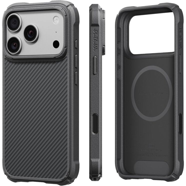 Захисний чохол Pitaka Cairn Case для iPhone 18 Pro Max / 17 Pro Max (KI1801CPM2) - 600D Black / Grey (Twill) (423967B) Захисний чохол Pitaka Cairn Case для iPhone 18 Pro Max / 17 Pro Max (KI1801CPM2) - 600D Black / Grey (Twill): фото 1 з 13