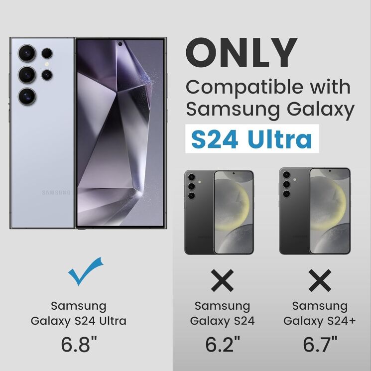 Защитный чехол Pitaka PinButton Case для Samsung Galaxy S24 Ultra (S928) MCP2401F - Black / Grey: фото 4 из 11