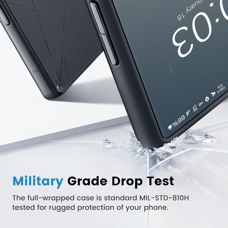 Защитный чехол Pitaka PinButton Case для Samsung Galaxy S24 Ultra (S928) MCP2401F - Black / Grey: фото 6 из 11