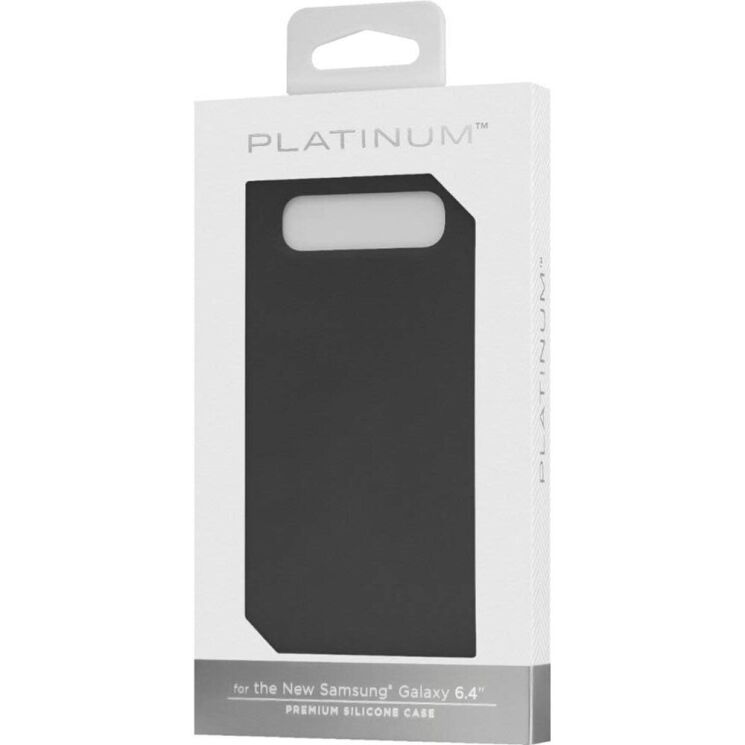Защитный чехол Platinum Silicone Case для Samsung Galaxy S10 Plus (G975) - Black: фото 5 из 5