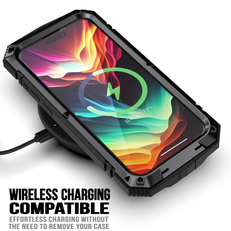 Защитный чехол R-JUST Military для Apple iPhone 15 Pro Max - Black: фото 3 из 9