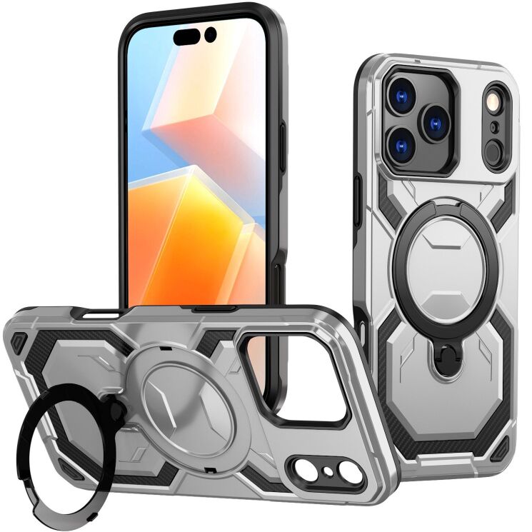 Захисний чохол Reframe Hybrid Magnetic для iPhone 17 Pro Max - Grey: фото 1 з 7