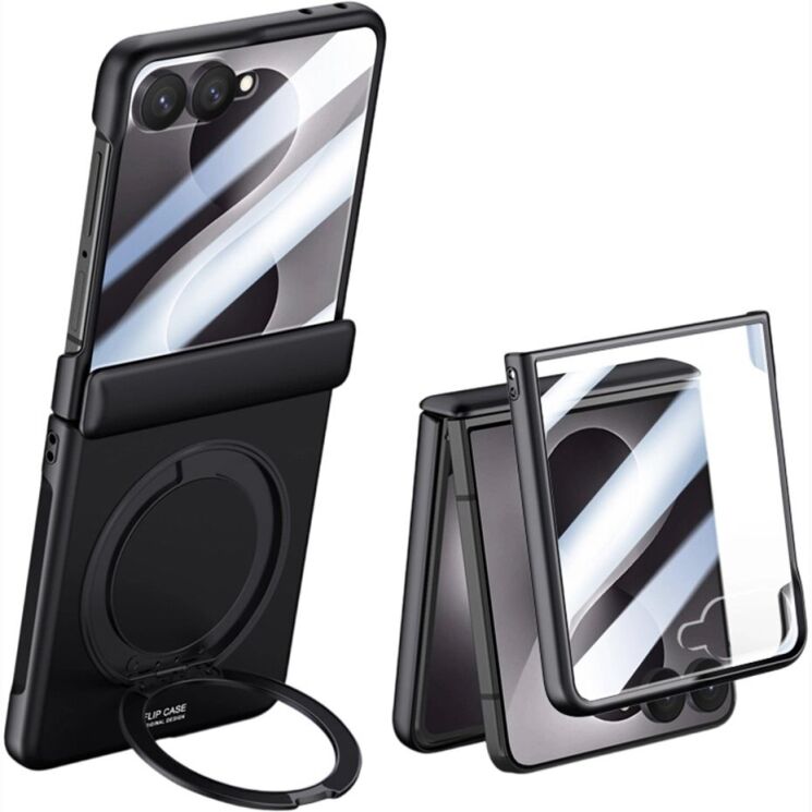 Защитный чехол Reframe Ring Stand Case для Samsung Galaxy Flip 8 - Black: фото 1 из 13