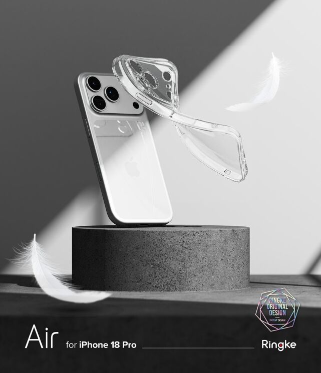 Защитный чехол Ringke Air (FP) для iPhone 18 Pro (8800380462816) - Clear: фото 5 из 17
