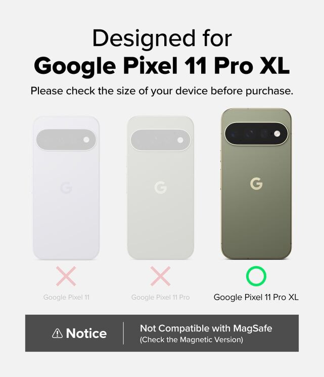 Защитный чехол Ringke Fusion для Google Pixel 11 Pro XL (8800380460768) - Matte Clear: фото 3 из 15