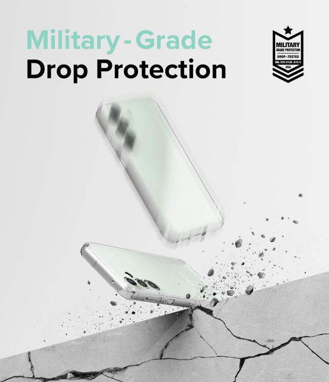 Защитный чехол Ringke Fusion для Samsung Galaxy S23 FE (8809961781995) - Matte Clear: фото 9 из 17