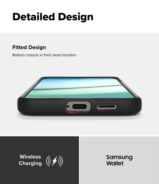 Захисний чохол Ringke Onyx для Samsung Galaxy S25 Plus (S936) 8800274968707 - Black: фото 11 з 12