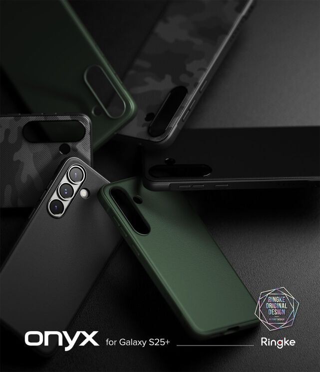 Захисний чохол Ringke Onyx для Samsung Galaxy S25 Plus (S936) 8800274968707 - Black: фото 2 з 12