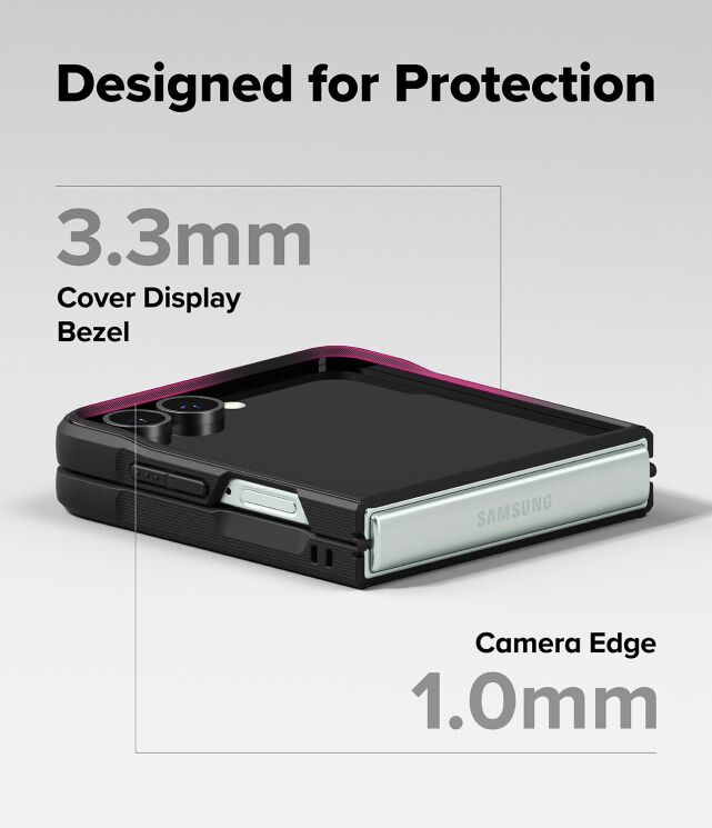 Захисний чохол Ringke Onyx Magnetic (FF) для Samsung Galaxy Flip 7 - Black: фото 13 з 20