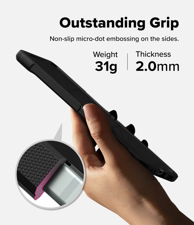 Захисний чохол Ringke Onyx Magnetic (FF) для Samsung Galaxy Flip 7 - Black: фото 11 з 20