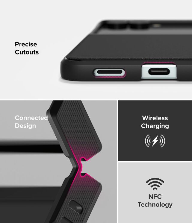 Захисний чохол Ringke Onyx Magnetic (FF) для Samsung Galaxy Flip 7 - Black: фото 17 з 20