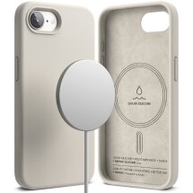 Защитный чехол Ringke Silicone Magnetic для Apple iPhone 16e (8800293852841) - Stone: фото 1 из 10