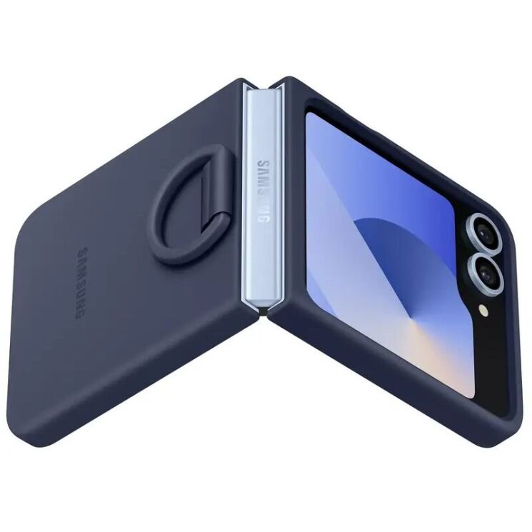 Защитный чехол Silicone Case (FF) для Samsung Galaxy Flip 6 (EF-PF741TNEGUA) - Navy: фото 3 из 6