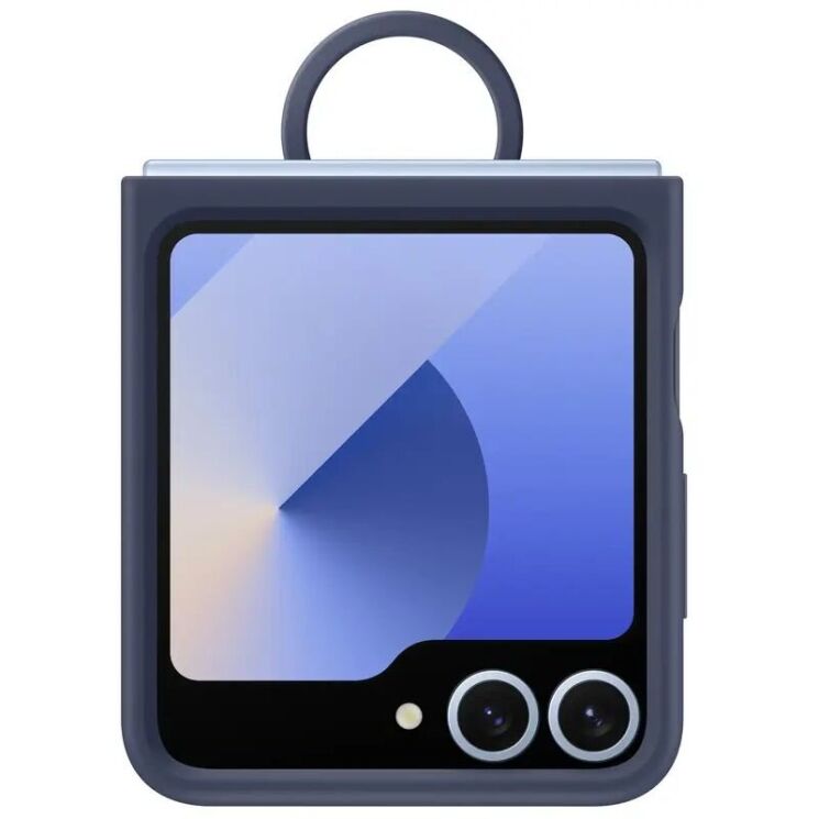 Защитный чехол Silicone Case (FF) для Samsung Galaxy Flip 6 (EF-PF741TNEGUA) - Navy: фото 4 из 6