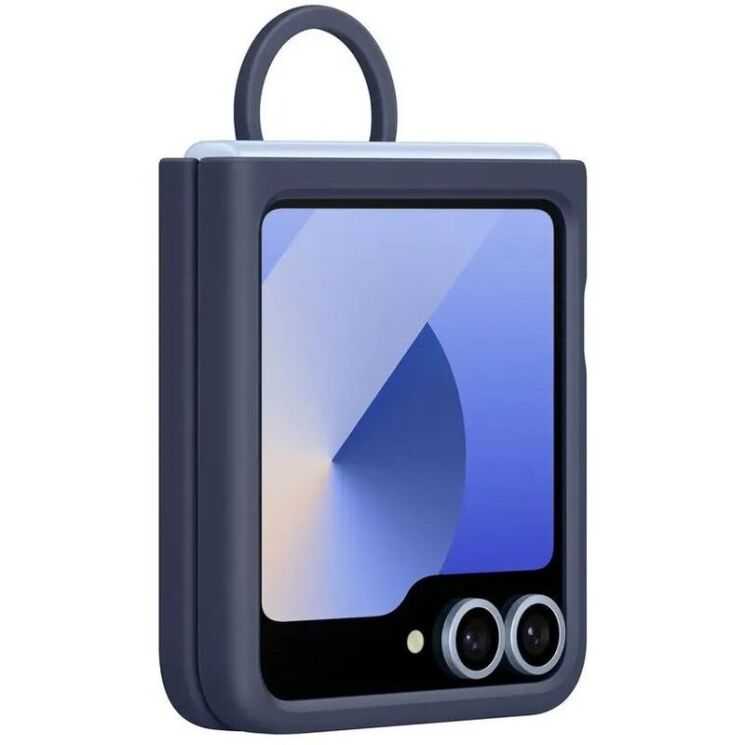 Защитный чехол Silicone Case (FF) для Samsung Galaxy Flip 6 (EF-PF741TNEGUA) - Navy: фото 5 из 6