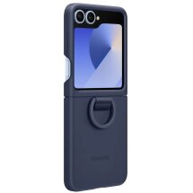Защитный чехол Silicone Case (FF) для Samsung Galaxy Flip 6 (EF-PF741TNEGUA) - Navy: фото 1 из 6