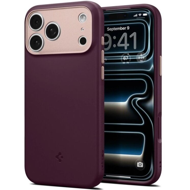 Защитный чехол Spigen Nano Pop (MagFit) для iPhone 18 Pro Max / 17 Pro Max (ACS12141) - Burgundy (440303DR) Защитный чехол Spigen Nano Pop (MagFit) для iPhone 18 Pro Max / 17 Pro Max (ACS12141) - Burgundy: фото 2 из 10