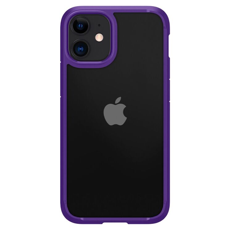 Захисний чохол Spigen (SGP) Crystal Hybrid для Apple iPhone 12 mini - Hydrangea Purple: фото 2 з 14