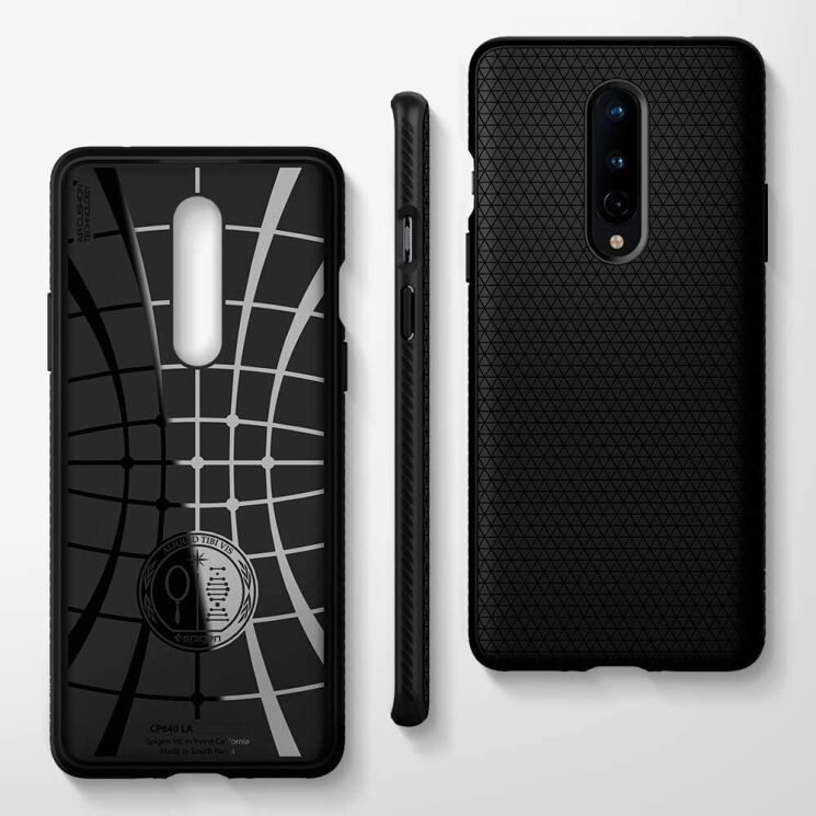 Захисний чохол Spigen (SGP) Liquid Air для OnePlus 8 - Matte Black: фото 15 з 15