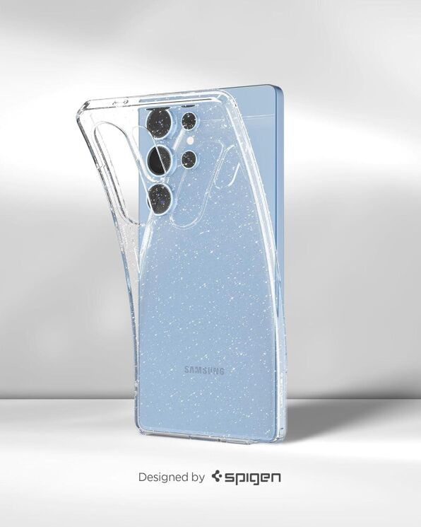 Защитный чехол Spigen (SGP) Liquid Crystal Glitter для Samsung Galaxy S25 Ultra (S938) ACS08950 - Crystal Quartz: фото 15 из 15