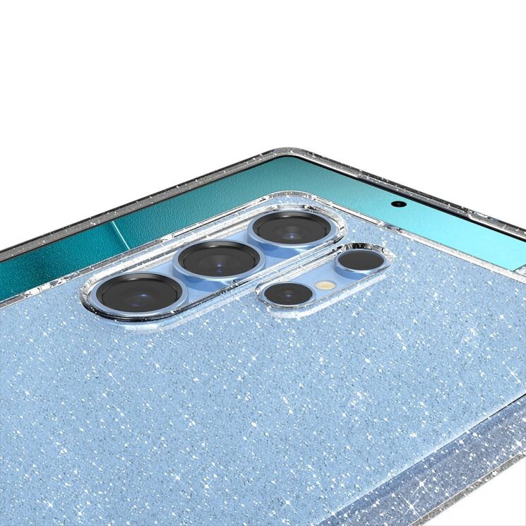 Защитный чехол Spigen (SGP) Liquid Crystal Glitter для Samsung Galaxy S25 Ultra (S938) ACS08950 - Crystal Quartz: фото 6 из 15