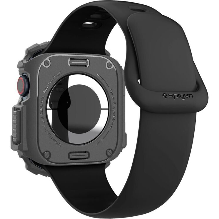 Защитный чехол Spigen (SGP) Rugged Armor (FW) для Apple Watch 10 46 mm (ACS08598) - Dark Grey: фото 6 из 15