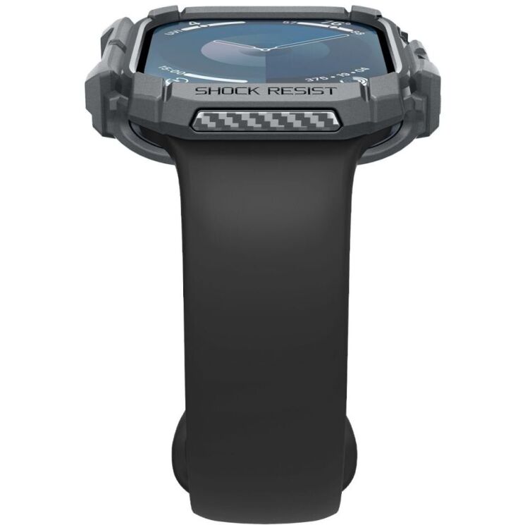 Защитный чехол Spigen (SGP) Rugged Armor (FW) для Apple Watch 10 46 mm (ACS08598) - Dark Grey: фото 7 из 15