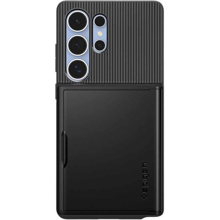 Защитный чехол Spigen (SGP) Slim Armor CS для Samsung Galaxy S25 Ultra (S938) ACS08967 - Black: фото 2 из 16