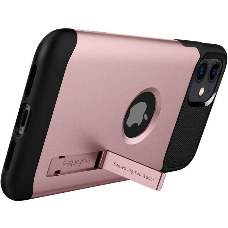Защитный чехол Spigen (SGP) Slim Armor для Apple iPhone 11 - Rose Gold: фото 3 из 6