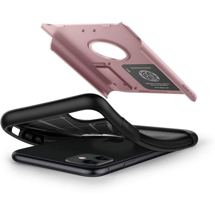 Защитный чехол Spigen (SGP) Slim Armor для Apple iPhone 11 - Rose Gold: фото 5 из 6