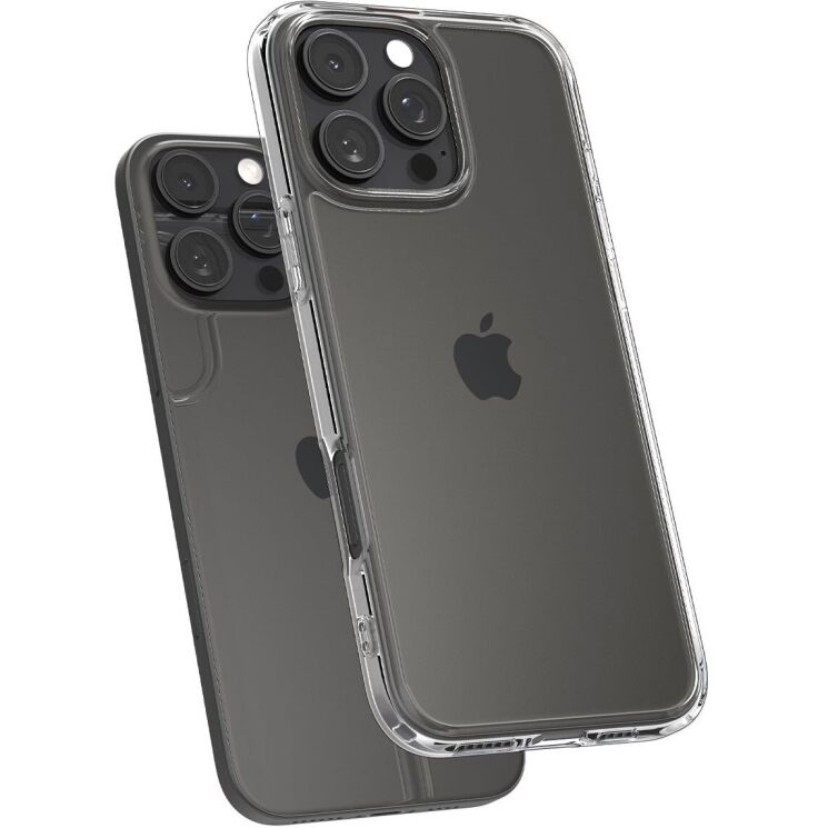 Защитный чехол Spigen (SGP) Ultra Hybrid для Apple iPhone 16 Pro Max - Crystal Clear: фото 4 из 12