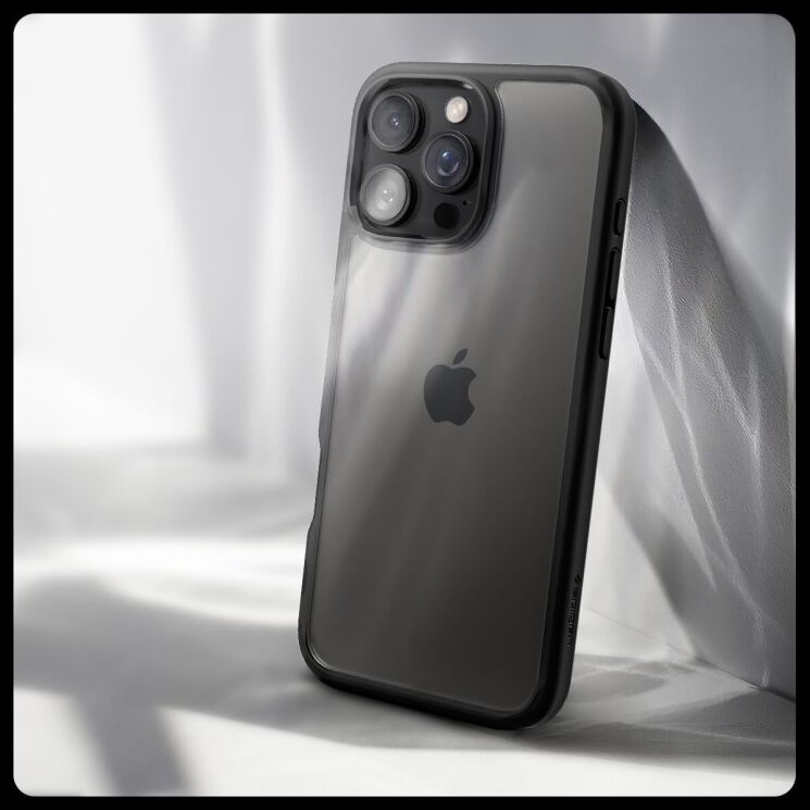 Захисний чохол Spigen (SGP) Ultra Hybrid для Apple iPhone 16 Pro Max - Matte Black: фото 12 з 12