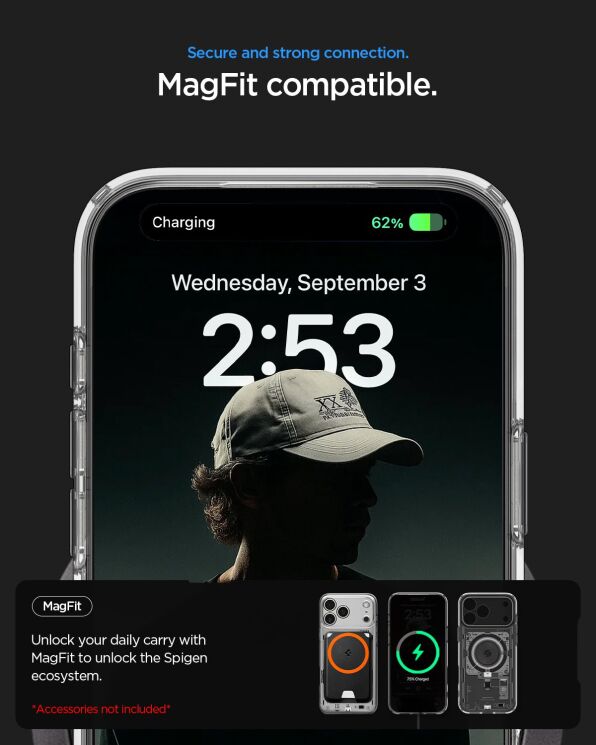 Защитный чехол Spigen Ultra Hybrid Neo One (MagFit) для iPhone 17 Pro (ACS10354) - Neo One: фото 15 из 16