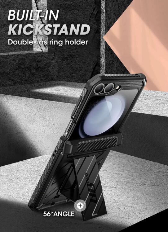 Защитный чехол Supcase Unicorn Beetle Pro Rugged Case with Belt Clip для Samsung Galaxy Flip 6 (843439147140) - Black: фото 13 из 13