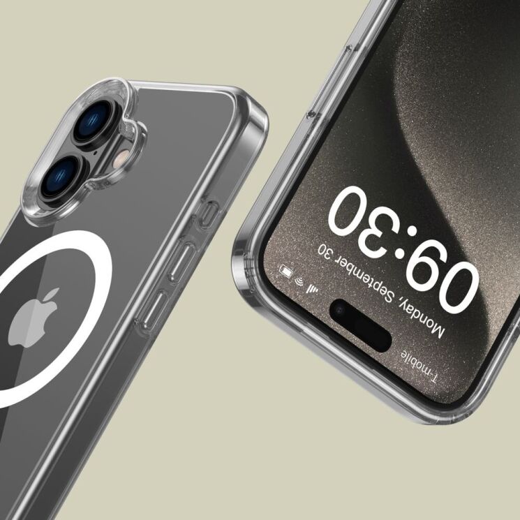 Защитный чехол Tech-Protect FlexAir Hybrid MagSafe для Apple iPhone 16 - Clear: фото 4 из 5