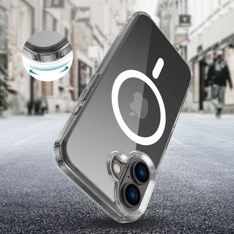 Защитный чехол Tech-Protect FlexAir Hybrid MagSafe для Apple iPhone 16 - Clear: фото 3 из 5